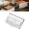 Griddle Accessories Stainless Steel Greases Gate Blocker Block Food from Falling into Rear Greases Trap Heat Resistant