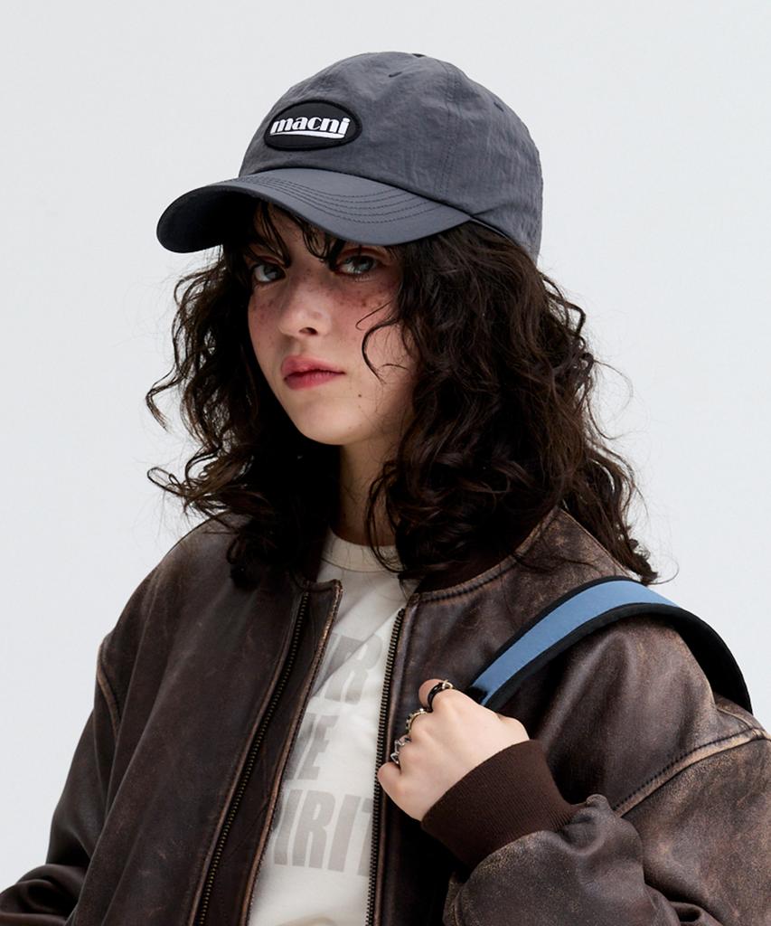 Makeuni Logo Patch Nylon Deep Cap Charcoal