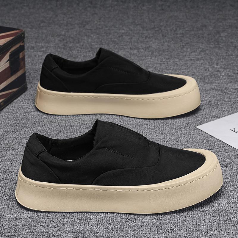 Męskie buty wulkanizowane Klasyczne płócienne buty z niską cholewką Oddychające płócienne buty codzienne Modne buty do skateboardingu Sznurowane męskie sneakersy