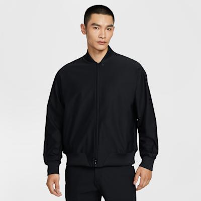 Nike Therma Jackets Men s Black/Dark Smoke Gray Baseball Collar Modera L