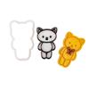 Plastic Biscuits Molds Cookie Stamp Cartoon Animals Cookie Cutter Fondant Cake Molds Kitchen Pastry Baking Tool