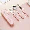 Lexiaoman 304 SS Portable Cutlery Set