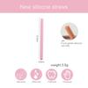 5 Pcs Baby Ins Style Food Grade Silicone Straws Plastic Spiral Drinking Children Use Birthday Party Bar Club Cup