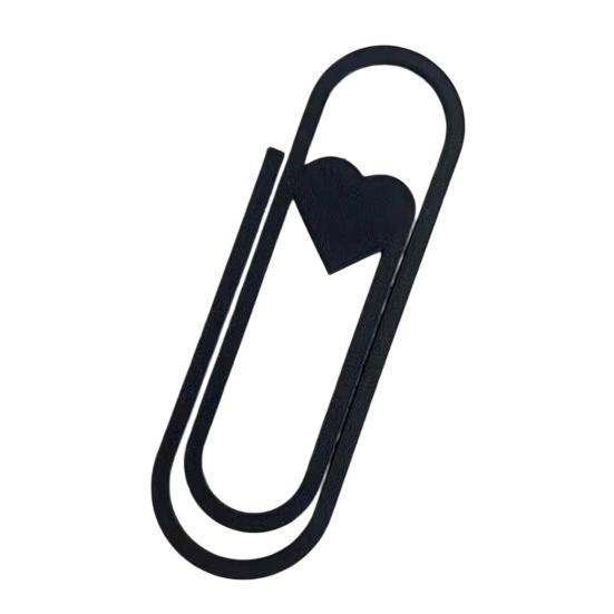 Heart-Shaped Oversized Paper Clip Bookmark PLA Page Marker Romantic Gift for Book Lovers Unique Reading Accessory for Journals Planners