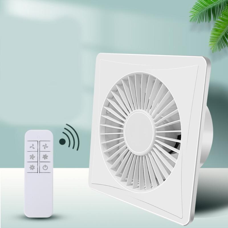 Low Noise Ventilation Fan Household Exhaust Fan with Remote Control Attic Pipe Ventilation Extractor Bathroom Duct Fan