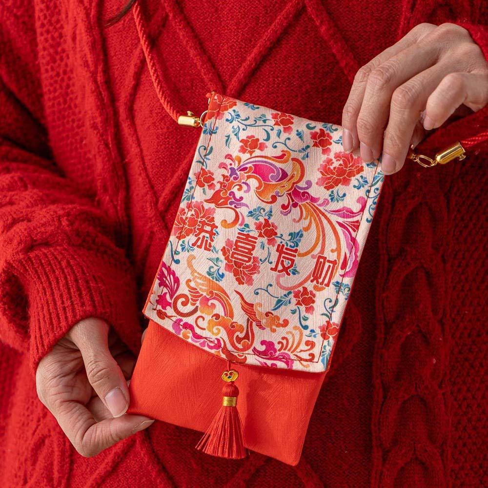 Tassels Spring Festival Red Envelope Printed Lucky Money Packet Children's Money Bag  Birthday