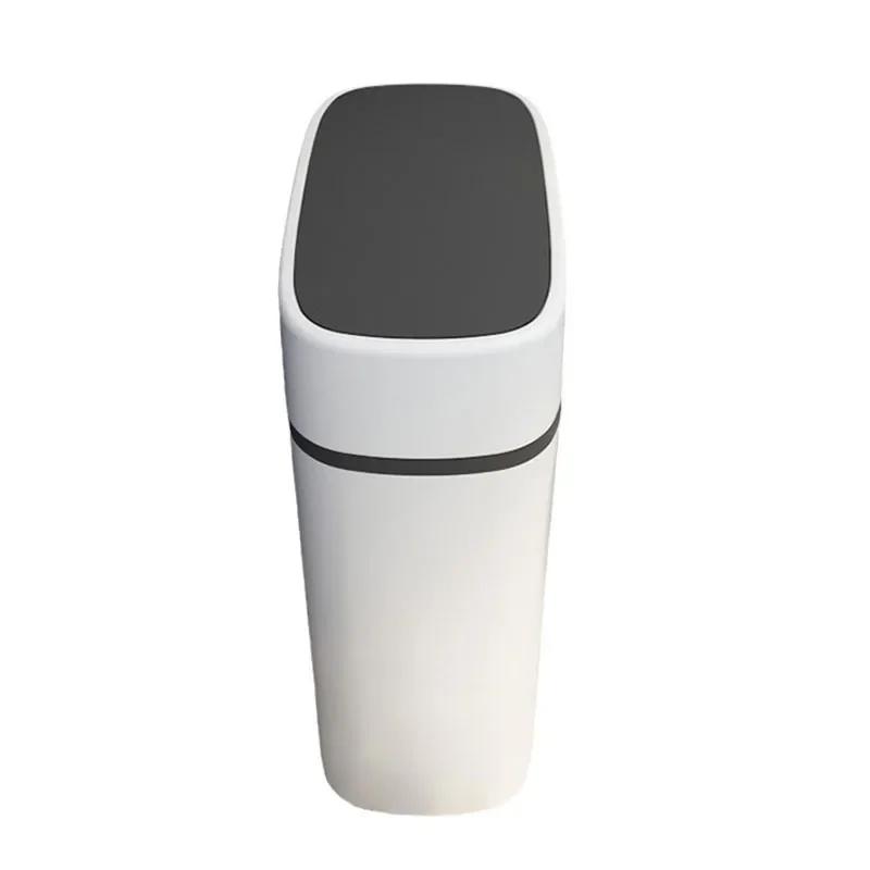 12L Smart Pressing Type Waste Bins Bathroom Parlor Kitchen Household Storage Bucket Toilet Waterproof Narrow Slot Trash Can