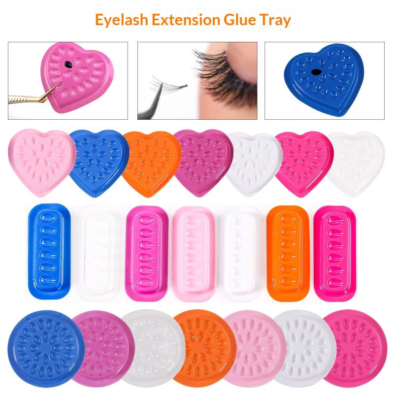 Eyelash Extension Glue Pad Disposable Pallet 100Pcs Adhesive Stand For Lashes Clean And Convenient For Makeup Studios