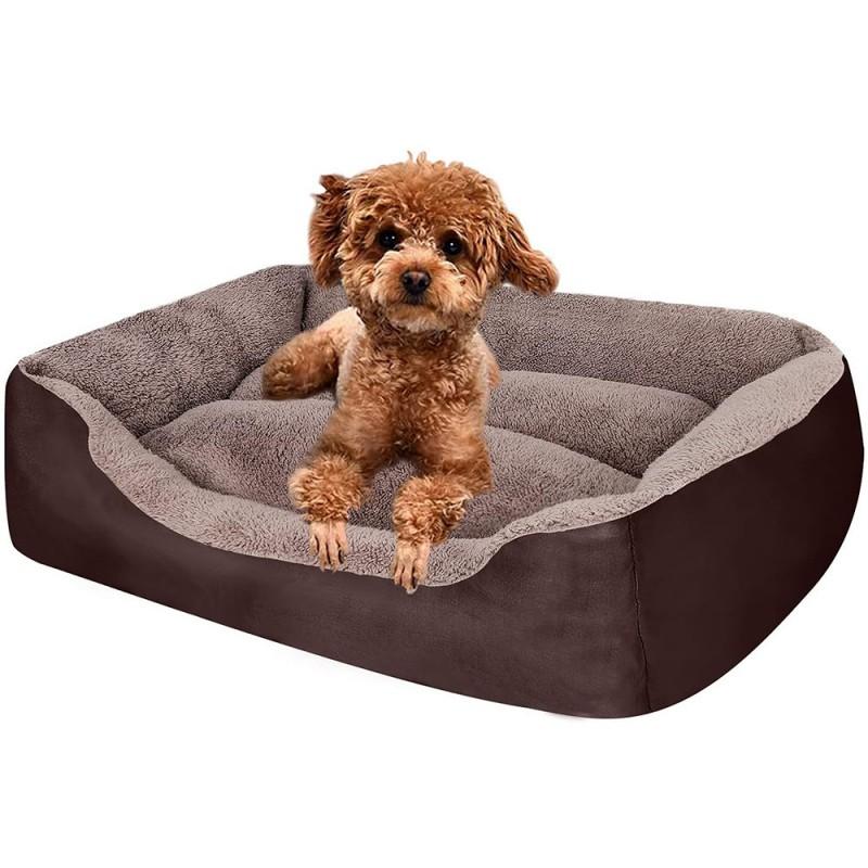 Square Pet Bed Dogs Cats All Season Comfortable Warm Nest Golden Retriever Teacup Poodle