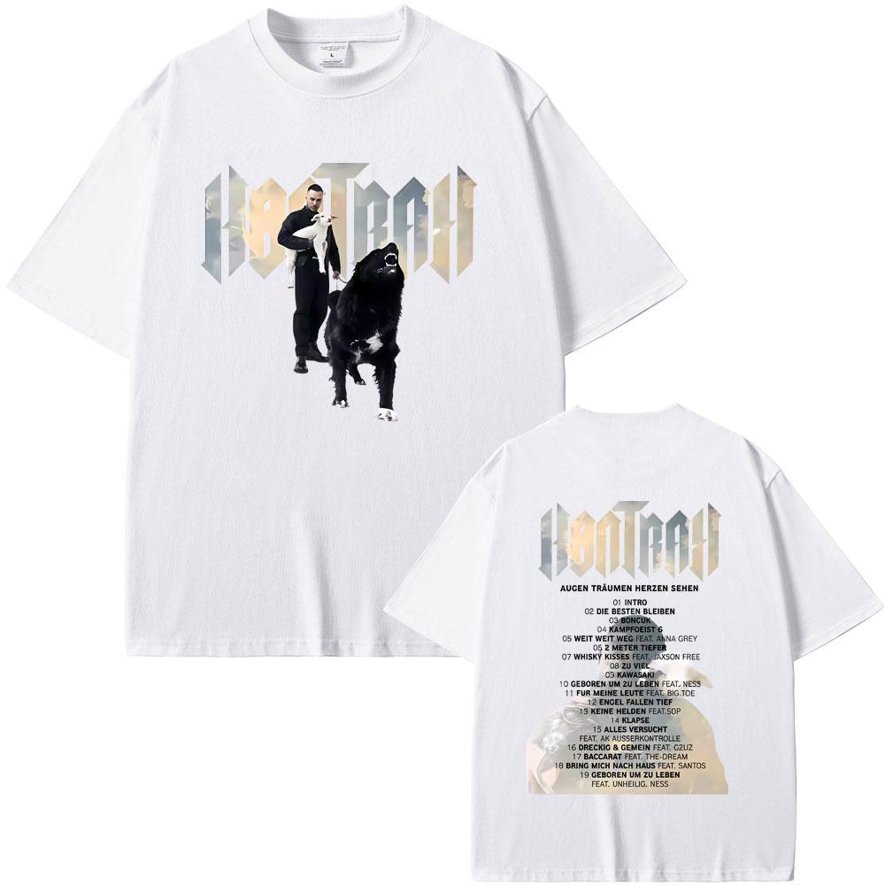 Rapper Kontra K Augen Traumen Herzen Sehen Album Graphic Tshirt Men Women Hip Hop Fashion Pop Music T Shirt Man Cotton Tshirts