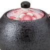 Sohogama Pottery Mini Pot Blue Pot, Beni-Yuzen (with Strainer), Black, 270ml, 483-07-083,
