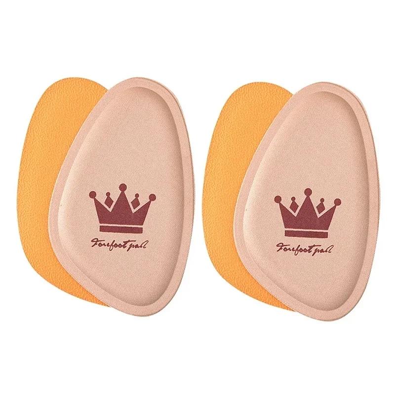 2/6PCS Non-slip Crown Forefoot Pads Women Cushion Pain Relief Foot Care Pad High Heels Half-size Insert Shoe Sole Foot Insoles