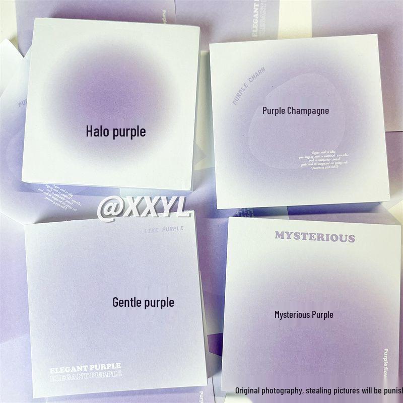 Dreamy Blush & Blue Gradient Sticky Notes Origami-Style Journal Notebook