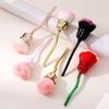 Rose Flower Nail Art Dust Cleaner Brush Soft Fiber Creative Makeup Brush Multi-functional Cosmetic Tool Foundation Brush