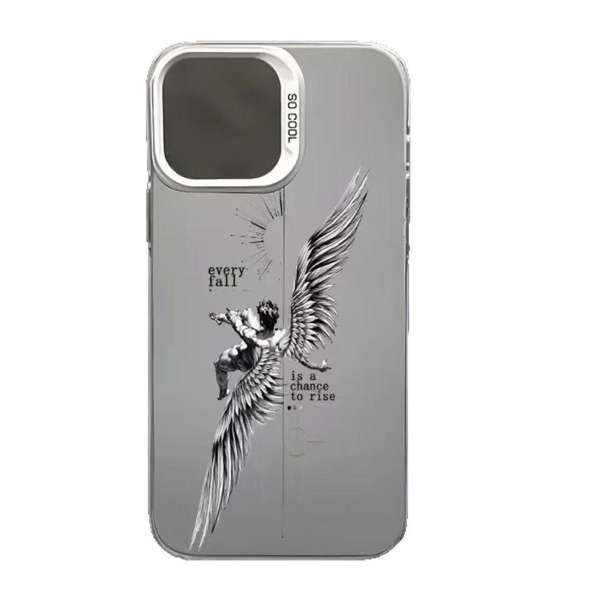 

European Fallen Angel iPhone Case for iPhone 13-17 Pro Models - High-End Design iPhone 16 Pro