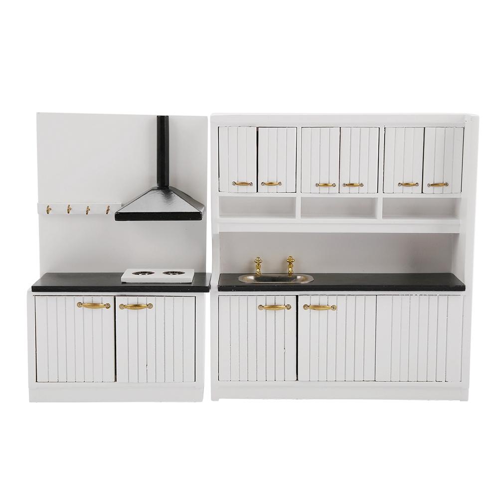 Play House Toy 1/12 Dollhouse Miniature Kitchen/Dining Room Furniture Decoration Kit