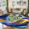 Leeds United Football Design Crystal Velvet Rug Soft Decorative Mat for Bedroom Entrance