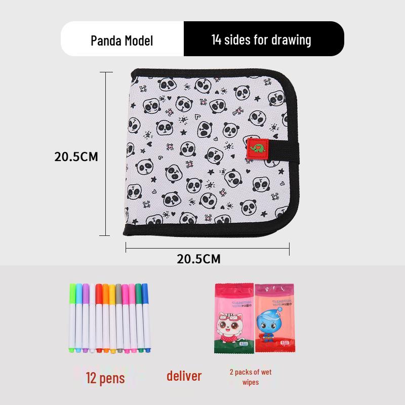 Portable Children's Drawing and Coloring Board - Reusable, Erasable, and Compact Toy for Kids