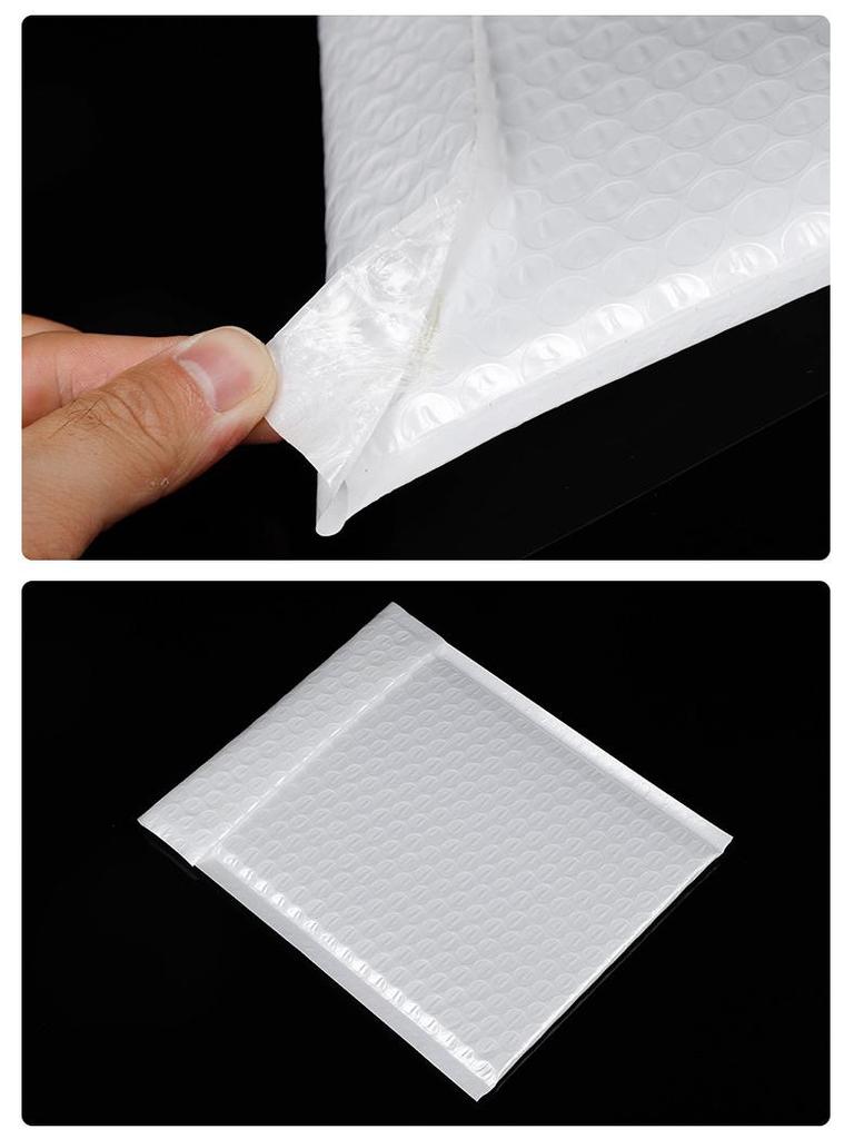 White Pearlescent Shockproof Bubble Envelope Bag for Clothing Packaging
