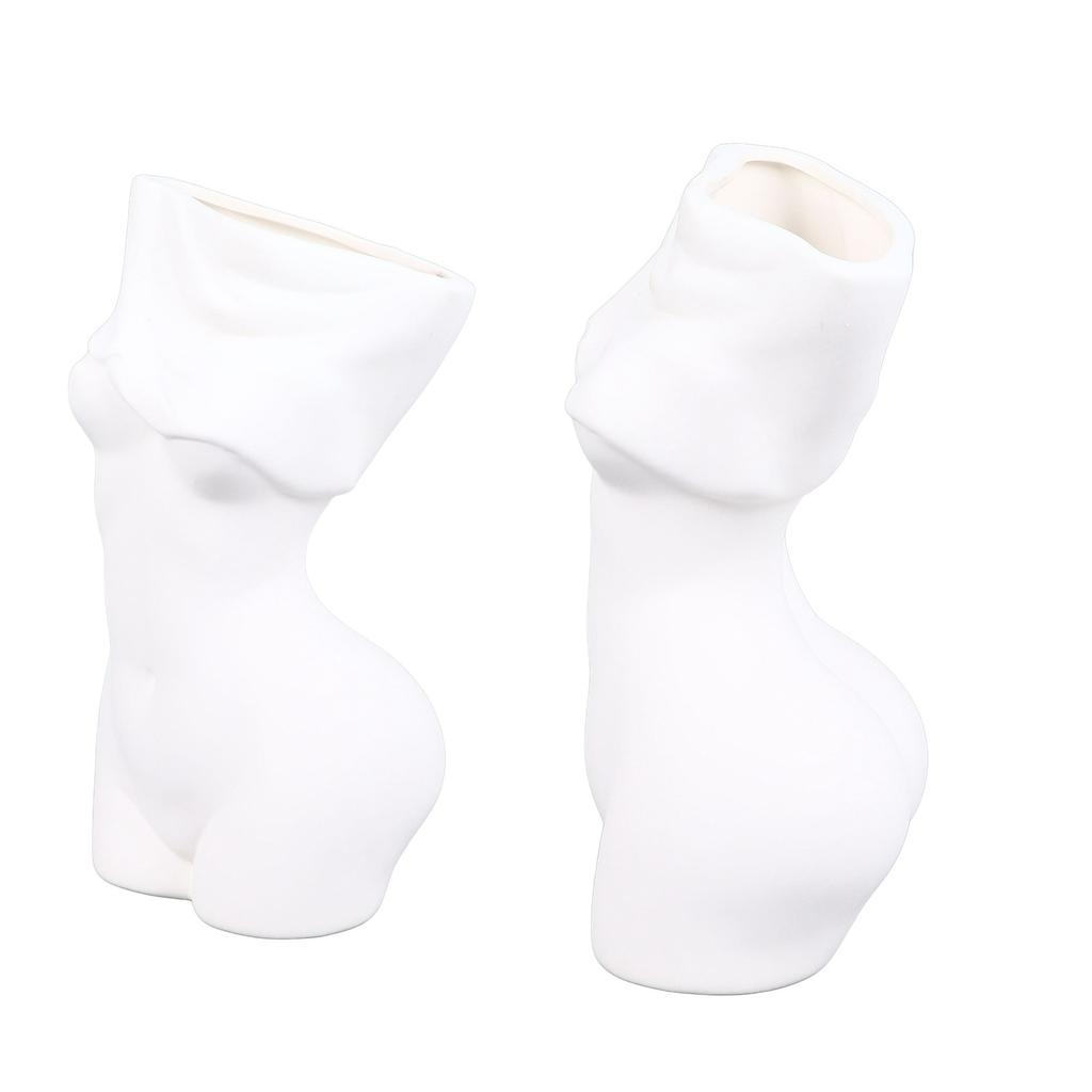 Feminine Body Vase Ceramic Modern Decorative Feminine Curve Flower Vase for Bedroom Living Room