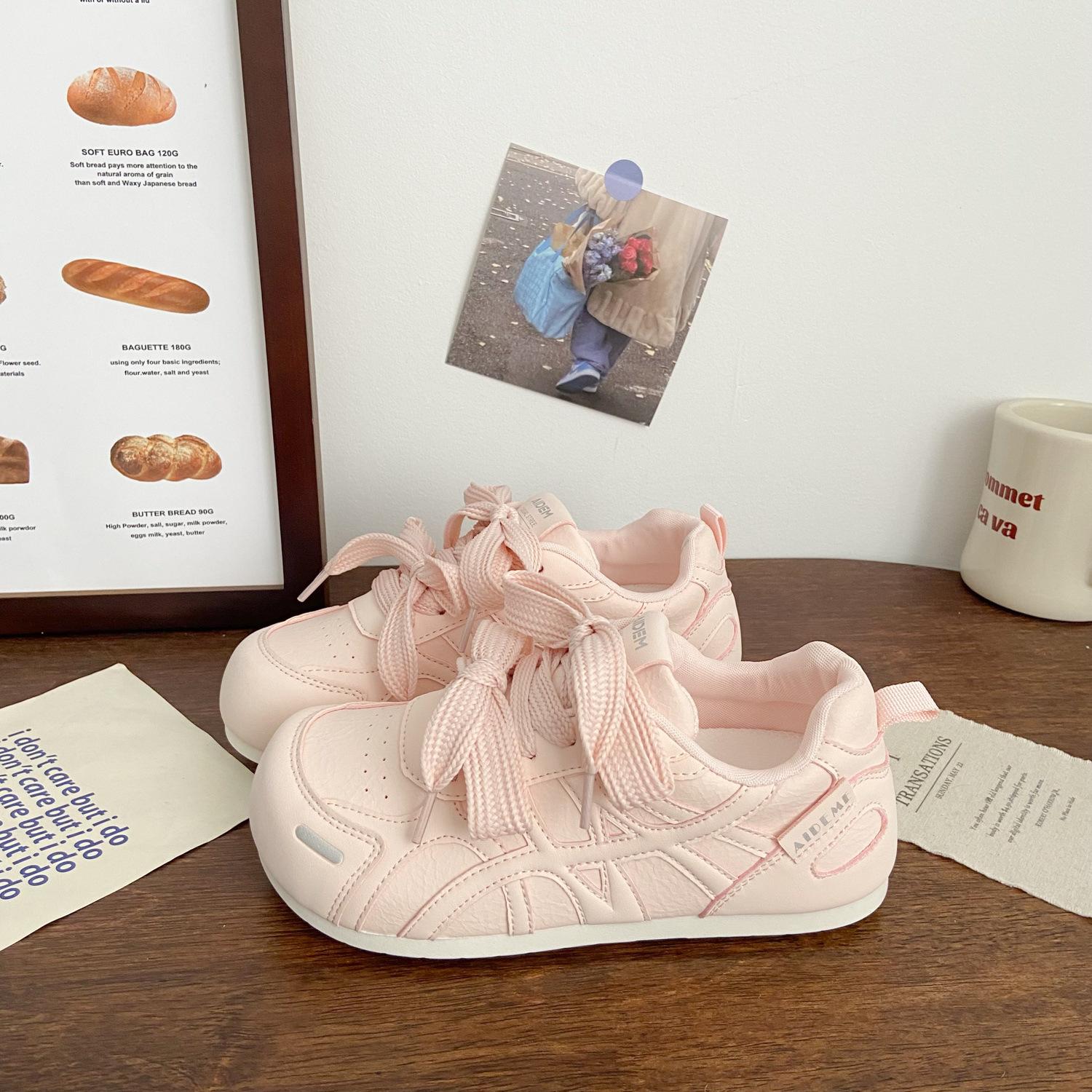 

[Uncle Shoe] Board shoe puff ugly cute new niche student platform white shoes women 2025 design moral training shoes women 35