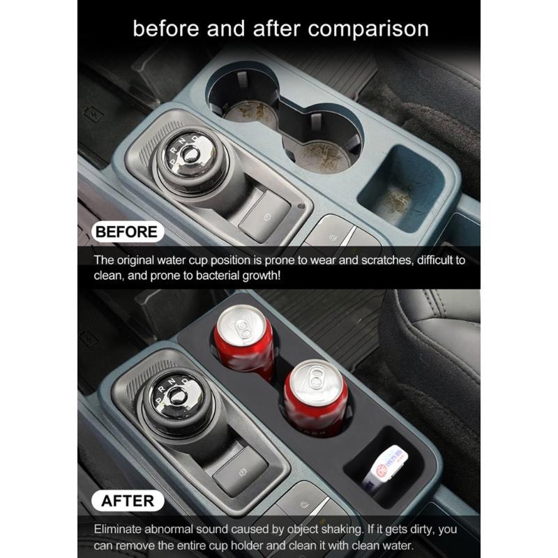 Odorless Flexible Car Cup Insert Drink Organizers Suitable For Vehicle Interior Upgraded Waterproof Antispill Accessory