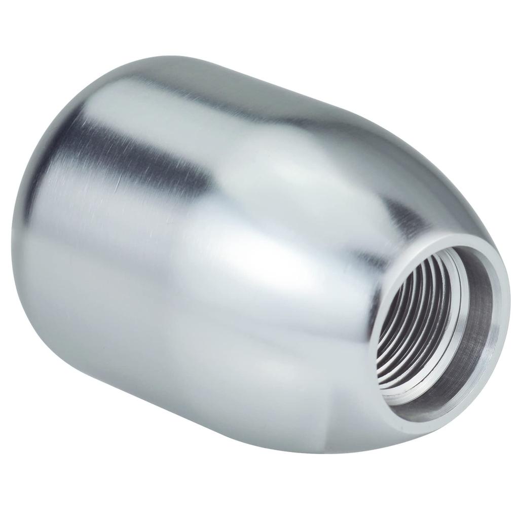 Arenbel 5 Speed Alloy Car Shifter Head Short Gear Shifting Stick Shift Lever Knob for MT Automotive Universal Silver