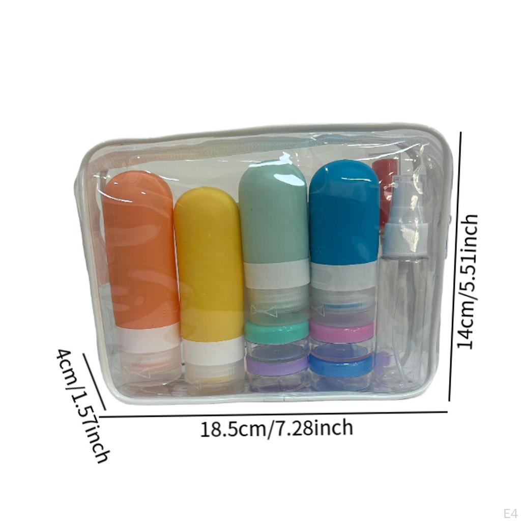 16 Pieces Travel Bottles Containers Reusable Multipurpose Empty Cream Jars Dispenser for Cosmetics