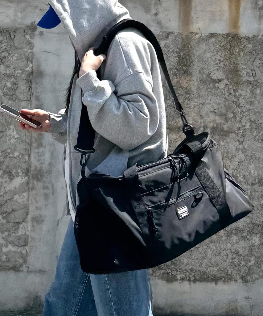 Bymoss Ripstop Travel Duffle Bag - Black