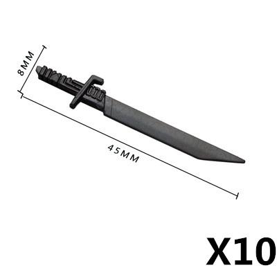 MOC Mattoncini Militari Figura Medievale Soldato Accessori Arma Spada Ascia Coltello Pugnale Martello Giocattolo Mini Mattoncino Regalo R027