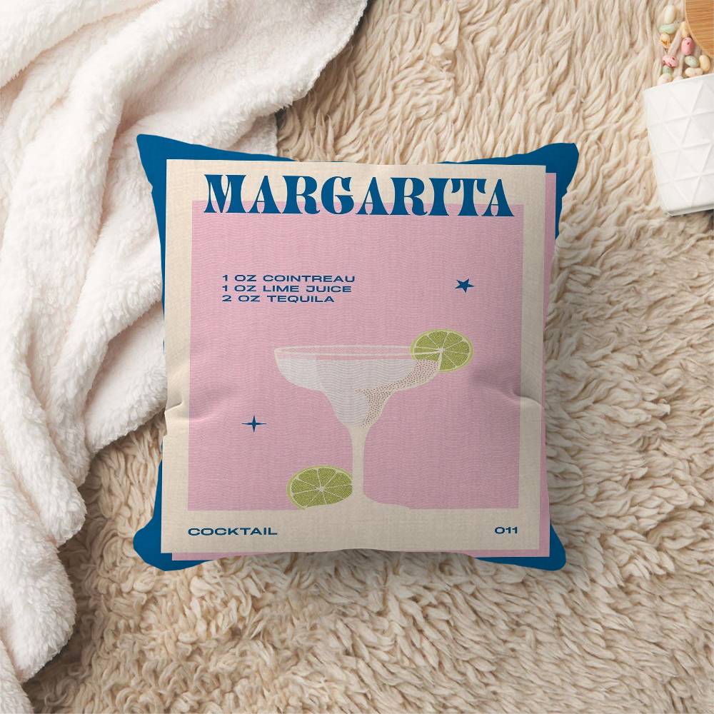 Colorful Cocktail Drink Pillowcase Toon Gift Cushion Cover Bedroom Home Sofa Chair Seat Decor Pillow Case