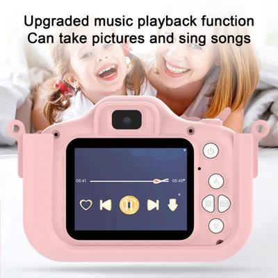 1 Set Kids Camera Dual Lens Camera with Selfie Function High-Resolution Children Photography
