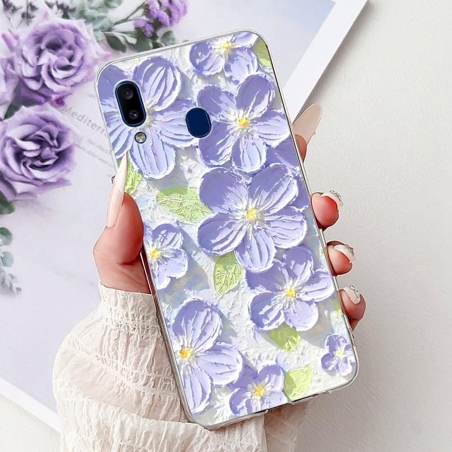 For Samsung Galaxy A10 A20 A30 Case A105F A205F A305F Cute Fashion Painted Cover Soft Silicone Case For Samsung A20 A 10 30 Bags