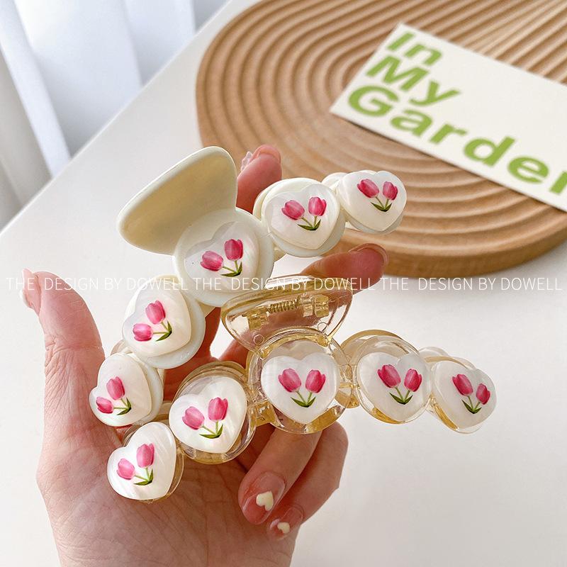 Tulip Stunning Flower Hair Claw Clip For Women Perfect For Looks Stylish