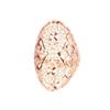 Russia 585 Purple Gold Wide Version Hollow Ring Korean Version Rose Gold Plated Open Ring Women'S Model