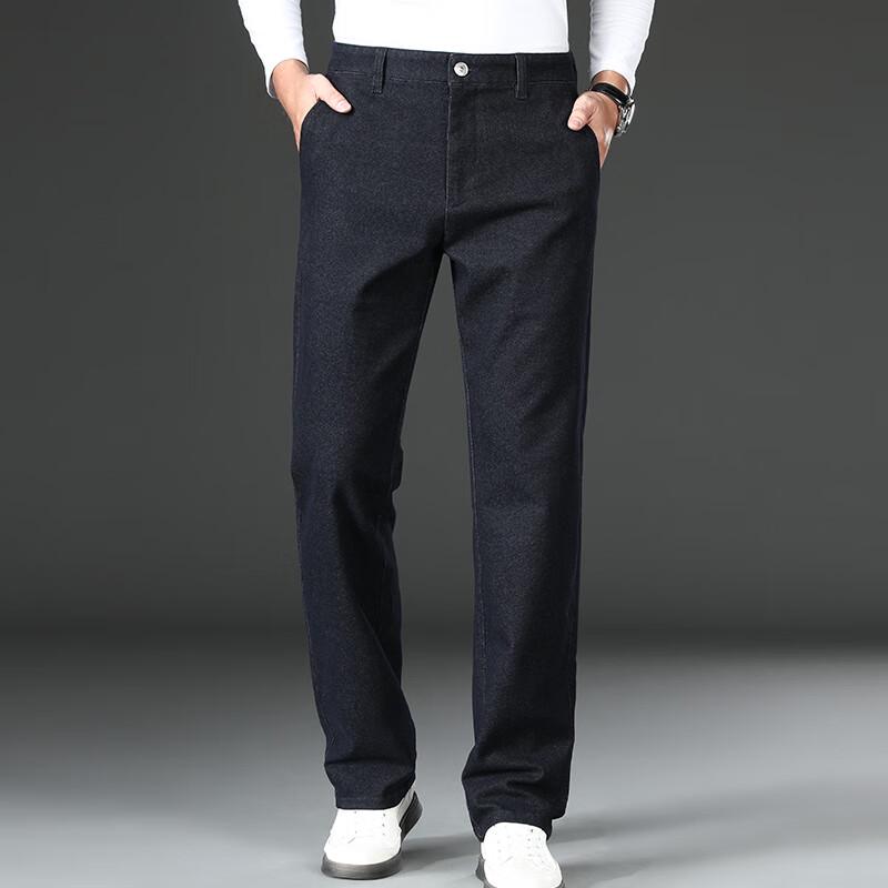 

Мужские джинсы из выстиранного денима прямого кроя 40