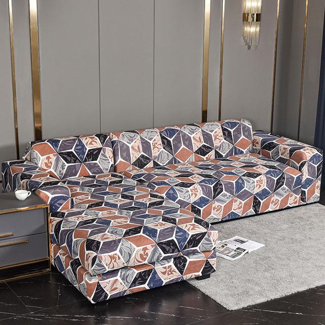 Elastické potahy na pohovku do obývacího pokoje Spandex lenoška Rohová potah na křeslo Polštář Pohovka Nábytek