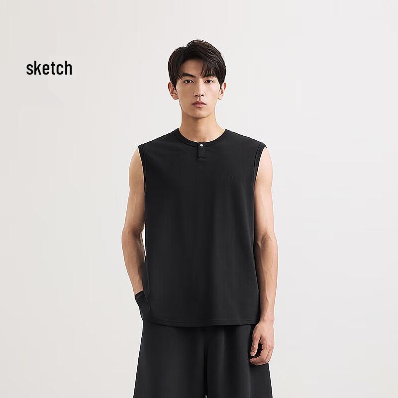 

Men s 2025 Summer Sleeveless Round Neck Vest L
