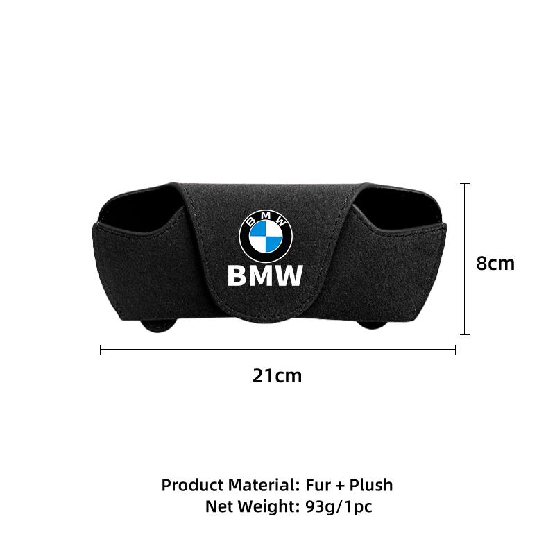 XJVYV1 For BMW 2025 Hot Car Visor Glasses Holder Clip Sunglasses Storage Case Accessories For BMW E90 E60 E46 E39 F30 F10 E87 X3 X4 X5