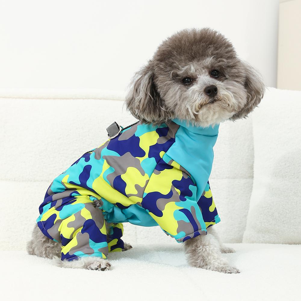 Winter Pet Dog Overalls For Small Medium Dogs Jumpsuit Coat With Fur Soft Fleece Puppy Jacket Chihuahua Costume French Bulldog Outfits