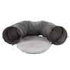 Interactive Tunnel Toy for Cat Dark Grey with Ball 95 Cm