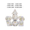 7Pcs Game Dices Set Multi Sided Game Dices Polyhedral Dices Dice Set for Bar
