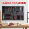 Plastic Self Adhesive Half Circle Sanding Pad Holder 1 Set for Home DIY Sanding In Corners and Narrow Spaces