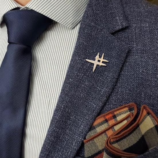 Rhinestone Star Brooch Double Star Lapel Pin Sparkling Star Brooch Pin Fashion Accessory for Men Women Shirts Coats