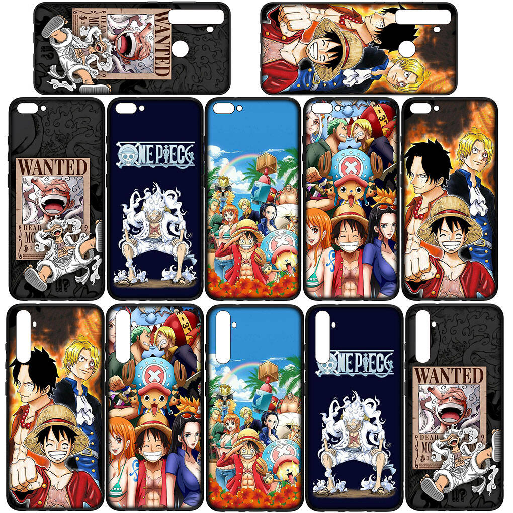 Phone Case for iPhone 17 15 16 Plus Redmi Note 14 12 11 13 Pro Max Huawei P30 P20 Lite Y9 OPPO A60 A40 A80 A18 A16 Poster Luffy Gear 5 One Piece Cover