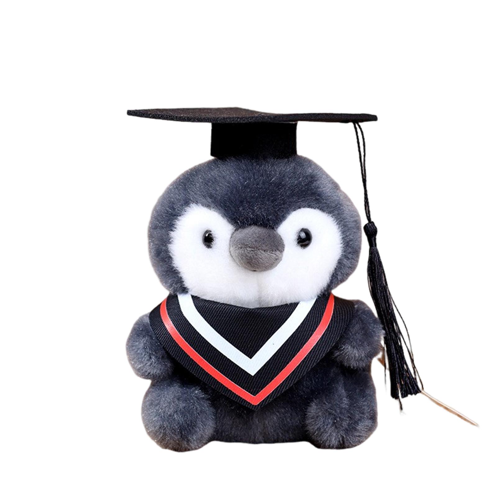 

Plush Penguin Graduation Doll Soft Stuffed Animal Toy with Graduation Cap and Gown Suitable for Graduation Season Gifts and Decorations One Size червоний