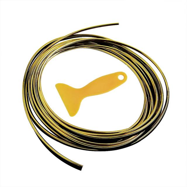 5M Car Door & Dashboard Edge Trim - Universal Insert Moulding with Scraper (Auto Accessory)