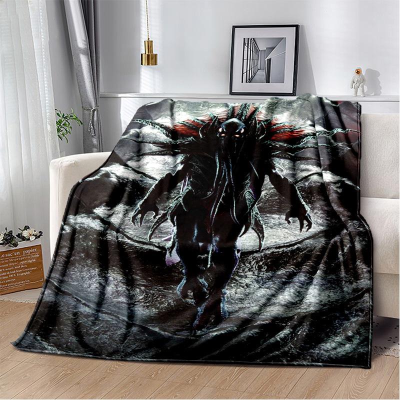 Baldur Gate3 Game Gamer Cartoon 3D Blanket,Soft Throw Blanket for Home Bedroom Bed Sofa Picnic Travel Office Cover Blanket Kids