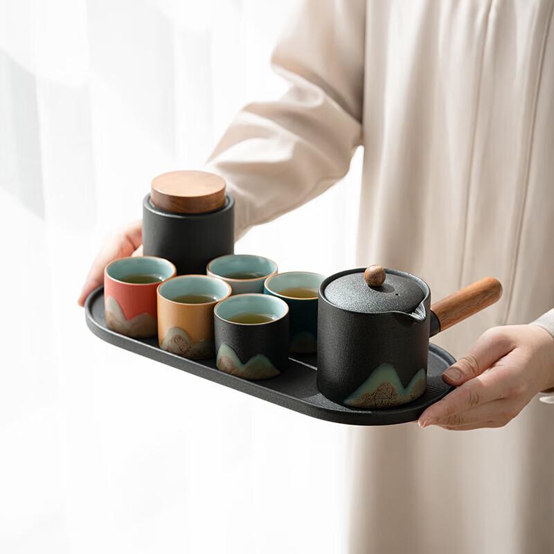 Qianli River Hand-painted Ceramic Tea Set