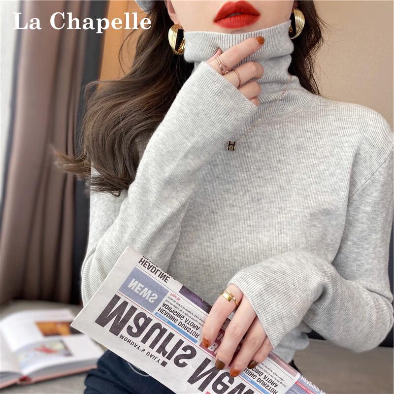 Jersey de punto de cuello alto para mujer La Chapelle